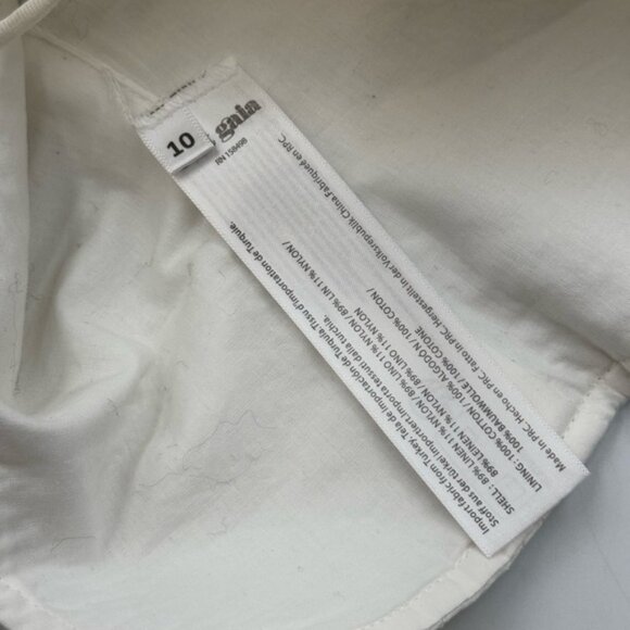 🆕 CULT GAIA 🧿 NWOT Off-White Habana Strappy Corset Zip Top, Sz US 10 - Picture 16 of 16